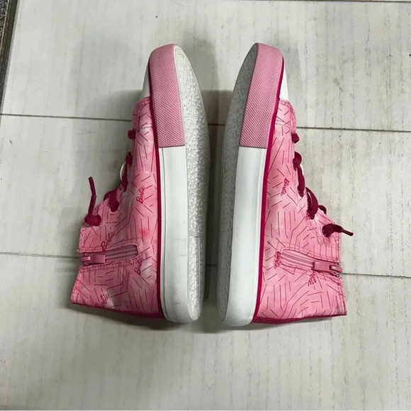 NWOT Rare Limited Edition Ground Up Barbie Girls 4 High Top Zip Canvas Sneaker - Picture 5 of 11